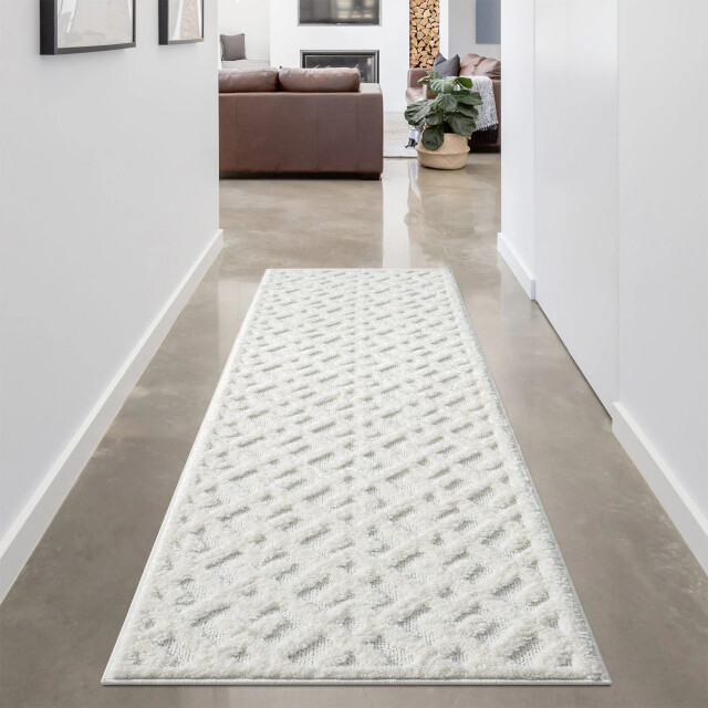 Muratap Vloerkleed focus solid hoogpolig fluffy scandinavisch - 120x170 cm