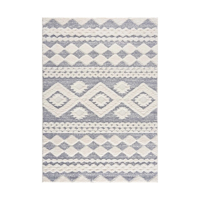 Muratap Vloerkleed focus style hoogpolig fluffy scandinavisch grijs -