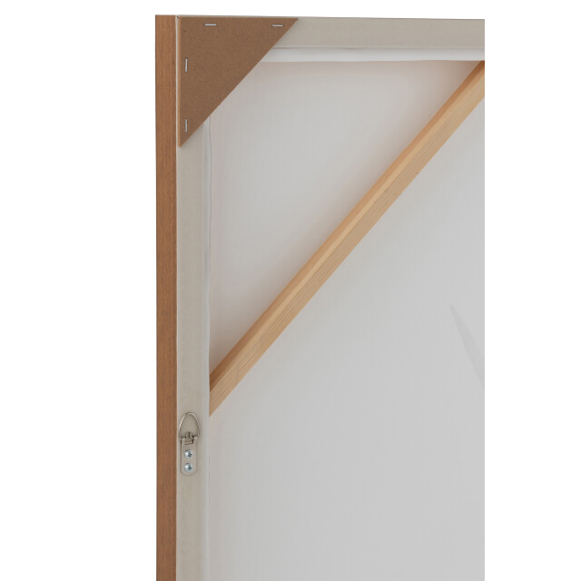 J-Line Wall deco landscape yak pinewood/polyresin white/brown