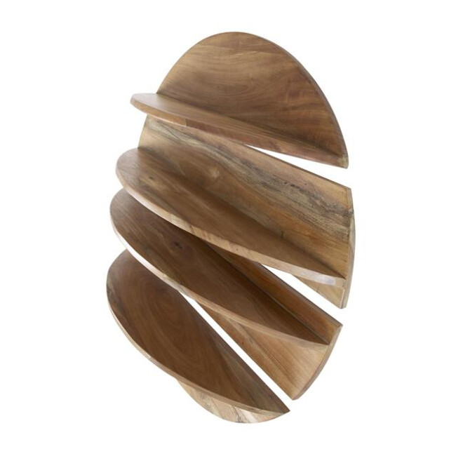Hoyz wandschap set-4 rond massief margosa naturel