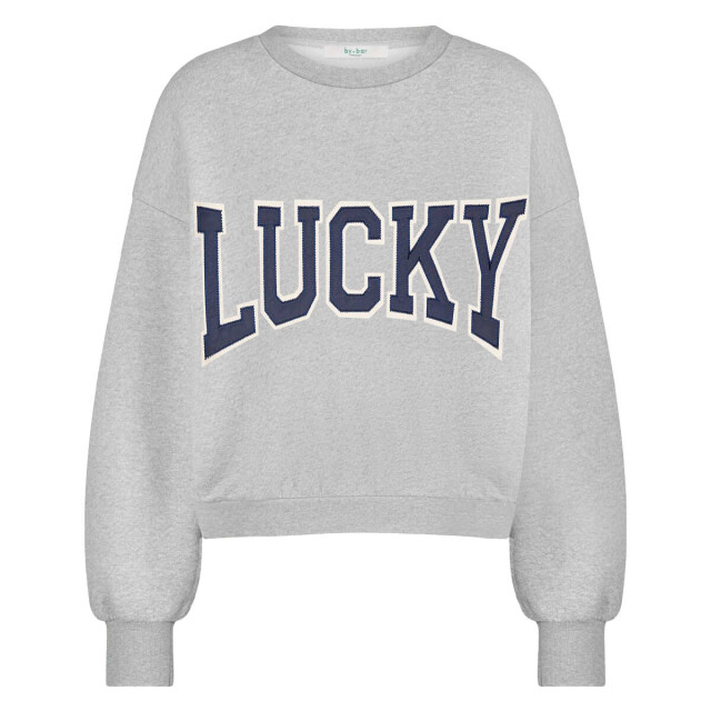 By-Bar Amsterdam bibi patchwork sweater 25518905 825 grey melee