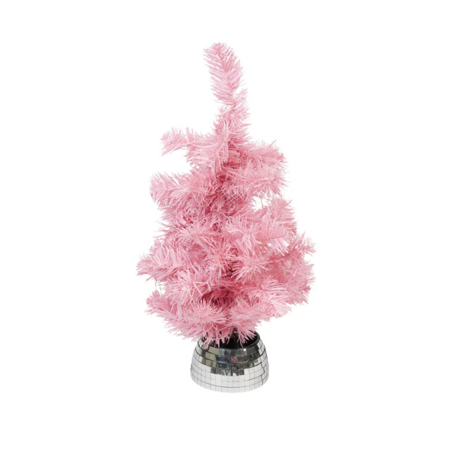 House Vitamin Artifical tree- xmas tree- ledlight battery pink 50cm