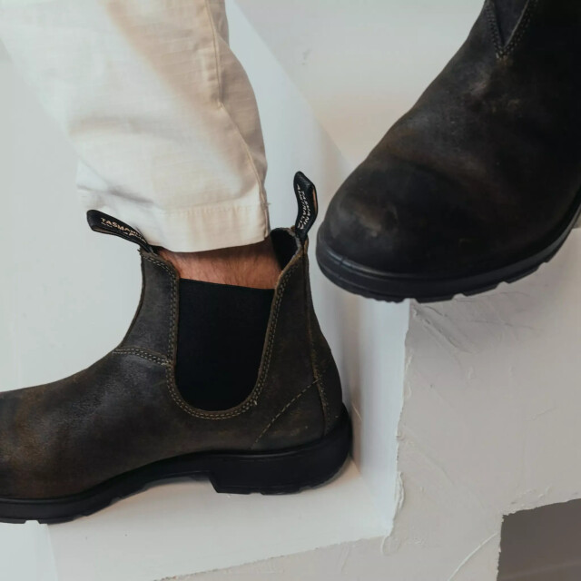 Blundstone #1615 Donker Olijf Suède Chelsea Laars