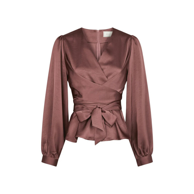 Neo Noir rista heavy sateen blouse 164803 393 dark rose