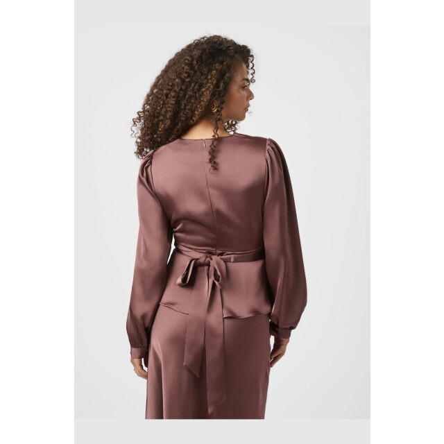 Neo Noir rista heavy sateen blouse 164803 393 dark rose