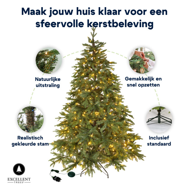 Excellent Trees ® led ulvik 210 cm premium kerstboom met 460 lampjes
