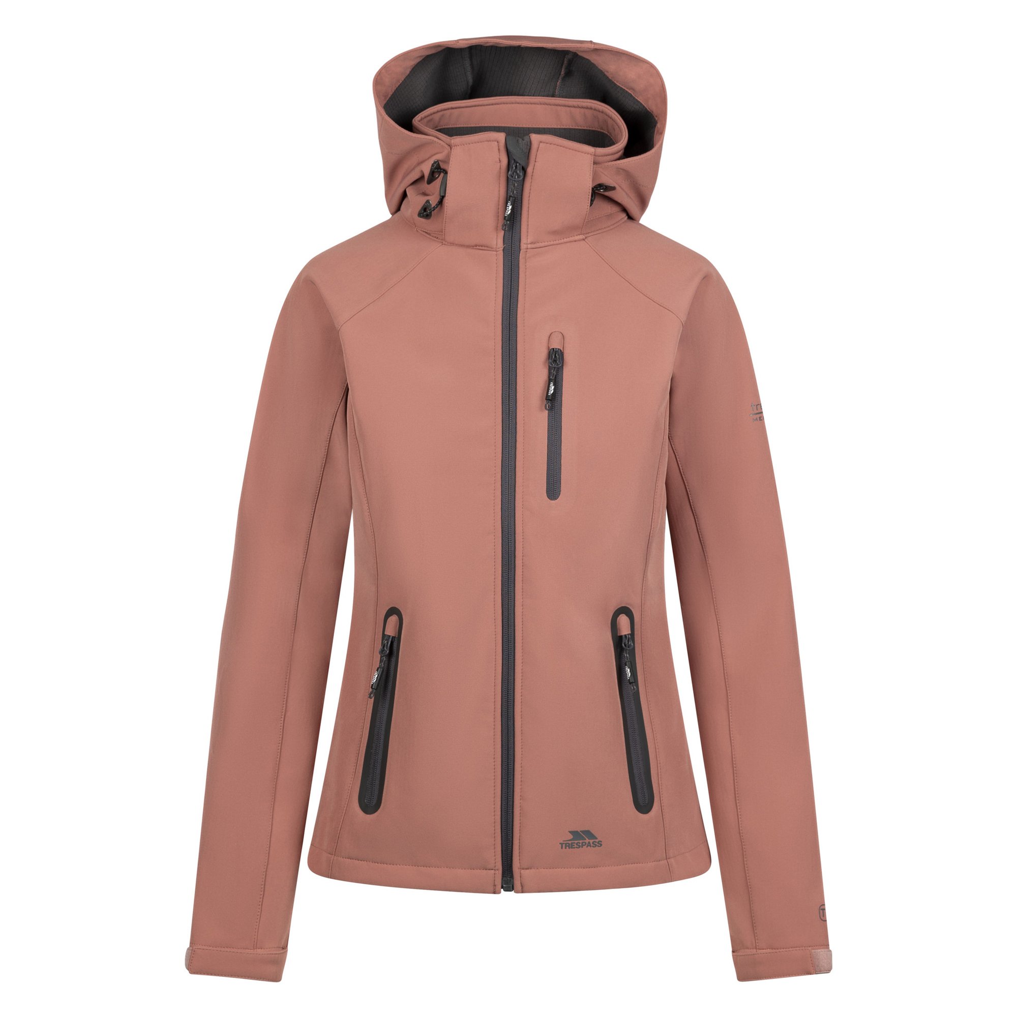 Shell Membrain Trespass Womens/Ladies Bela II Waterproof Soft Shell Jacket (Clay)