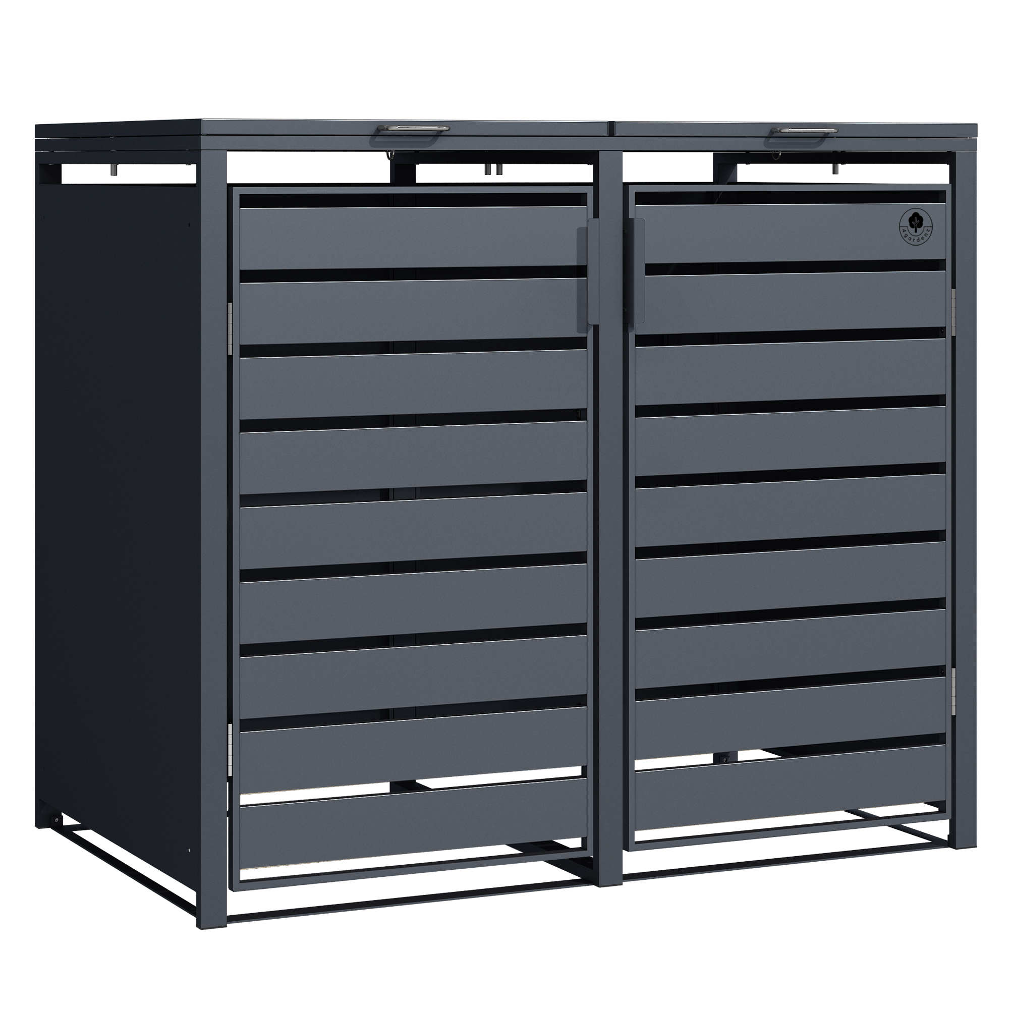 4gardenz ® containerombouw 2 kiko's kliko ombouw hoogwaardig materiaal -