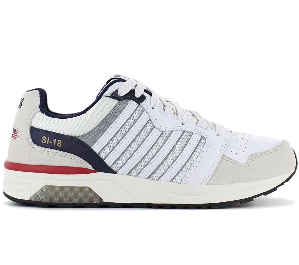 K-Swiss Mens 08533-143-m vntg wht/navy/smba