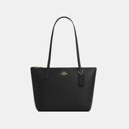 Fiona Zip Tote in Crossgrain Leather