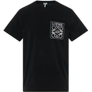 Loewe Anagram Fake Pocket T-Shirt in Schwarz