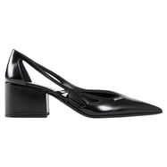 Prada Pumps aus gebürstetem Leder mit Cut-Outs