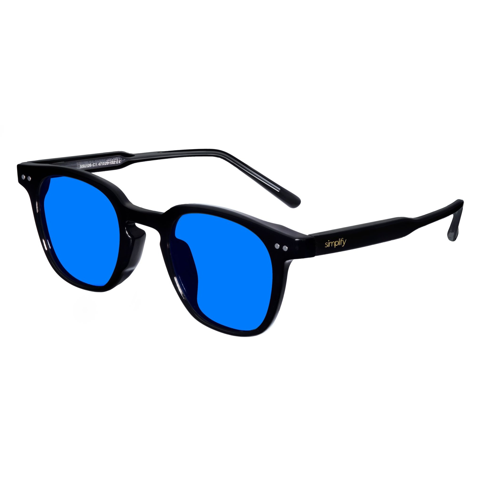 Zwart/blauw