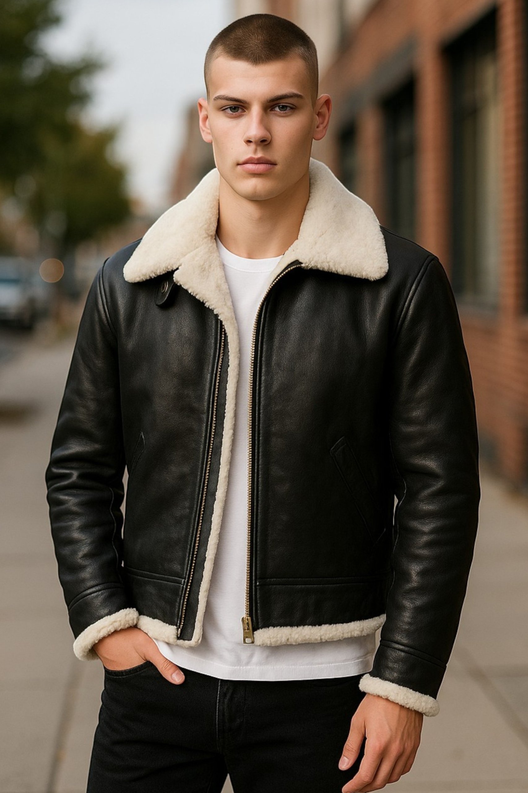 Brown/White