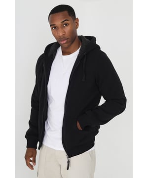 Brave soul fleece sweater with zip top