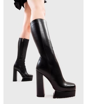 Pointed toe platform boots shop