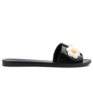 Women's Off White Meteor Rubber Sliders in Camel Women's Off White Meteor Rubber Sliders in Camel