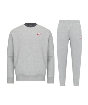 Nike foundation fleece track pants grey best sale