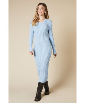 Topshop rib knit midi dress outlet