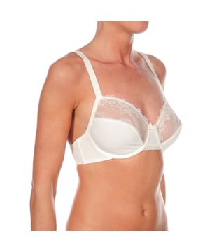 Bügel-BH ohne Polsterung. 
 Ein bequemes und feminines Kleidungsstück, ideal für den Alltag von Frauen. 
 elfenbeinfarbe 

 Komposition: 
 80% Polyamid. -20% Elasthan. 

 Pflege: 
 Handwäsche mit kaltem Wasser. 
 Verwenden Sie neutrale Seife. 
 Benutzen Sie keine Bleiche. 
 Spülen ohne zu verdrehen. 
 Bügeln Sie nur nicht elastische Teile.