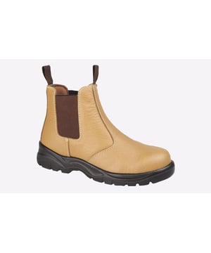 These Grafters Sand Diego safety boots have been designed to get the most out of every work day while keeping your feet secure, safe and comfortable every single time.
- Leather upper
- Slip-On design
- Heel and tongue pull tab for easy on / off wear
- Steel toe cap
- Durable rubber outsole