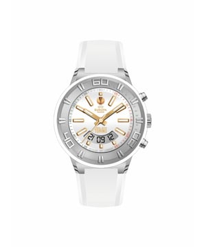 Jacques Lemans U-50B - Reloj para unisexo cuarzo acero inoxidable• material: acero inoxidable• cristal: minèral• pulsera: silicona• correa: plateado• resistencia al agua: 200 m (20 ATM)• tamaño de la caja: 45 mm