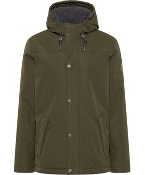 Deze jas van Mo is een echte allrounder! Het is gecoat, heeft gesealde naden en is daardoor wind- en waterafstotend. Dankzij de vulling en de zachte fleecevoering houdt hij u ook warm op arctisch koude dagen. Een gevoerde capuchon met koord en twee zijzakken bieden extra bescherming, evenals de verborgen ritssluiting en geribde manchetten. En als het wat warmer wordt, kun je de jas als een rugzak dragen met de functiebanden aan de binnenkant, zodat je je handen vrij hebt. Een logo-opdruk op de bovenarm zorgt voor de laatste accenten.  winterjas