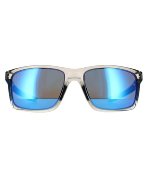 Oakley Rectangle Mens Grey Ink Sapphire Prizm Sunglasses Mainlink feature Unobtanium completely integrated into the styling of these sporty sleek rectangular shaped wrap around shades. The Unobtanium earsocks and nosebombs further increase grip and comfort especially with sweat from any activity that these sunglasses are perfect for.