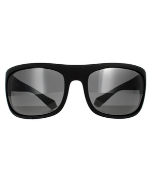 Gafas de sol Polaroid Wrap para hombre en negro y gris polarizadas. Polaroid presenta un estilo deportivo envolvente con patillas gruesas y grandes lentes polarizados para una protección óptima. La montura de plástico liviano está terminada con el logotipo de Polaroid en las patillas.