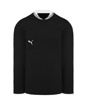 Puma DryCell Long Sleeve Collared Black/White Mens Football Shirt 701568 03