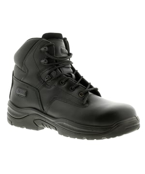 <Ul><Li>Magnum Sitemaster Mens Boots In Black</Li><Li>Mens Leather Upper Safety Boots. S3 Wr Src. Padded Collar And Tongue. Moisture Wicking Lining, Lightweight Composite Toe-Cap And Midsole. Pu Ousole Designed For Maximum Grip.</Li><Li>Leather Upper</Li><Li>Fabric Lining</Li><Li>Synthetic Sole</Li><Li>Mens Gentlemans Safety Non Metalic Work Site Protective Protection Scanner Safe</Li>
