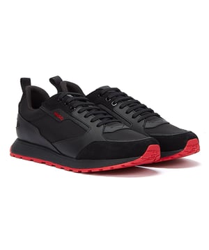 Mixed-material trainers with nylon and suede by HUGO. Featuring branding on the side panel, tongue and backtab, these retro-inspired trainers are set on a lightweight EVA midsole with a rubber outsole for dependable cushioning and grip. Soft linings and a cemented construction complete this contemporary pair.