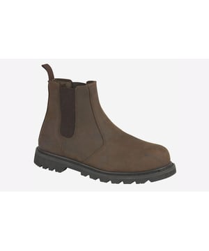 Slip your feet into premium safety with these Grafters Glendale safety boots. Designed with a easy slip on fit, premium leather upper, Goodyear welted outsole and a steel toe cap to ensure your feet stay comfortable no matter what the work day throws at you.
- Leather upper
- Slip-On fit
- Heel pull tab for easy on / off wear
- Elasticated side gussets
- Steel toe cap
- Goodyear Welted Nitrile Rubber Sole