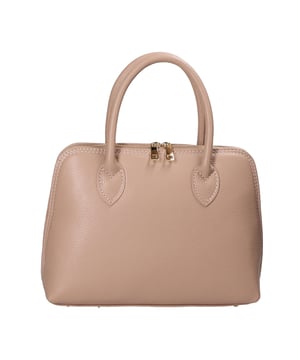 Bolso de mano para mujer en piel genuina dólar con bandolera desmontable. Producto artesanal italiano. hecho en Italia
