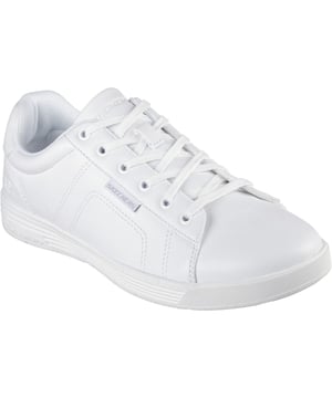 Strakke looks en cool comfort worden gecombineerd in Skechers Cavell - Hensley. Deze Classic Fit sneaker heeft een bovenwerk van imitatieleer met decoratieve stikseldetails, een vetersluiting aan de voorkant en een dempende Skechers Air-Cooled Memory Foam binnenzool.