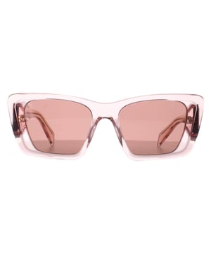 Die Sonnenbrille Prada PR08YS 19Q10D in transparentem Pfirsich-Hellbraun ist ein scharfes Design aus hochwertigem Acetat, das fÃ¼r Haltbarkeit und Komfort sorgt. Die BÃ¼gel sind mit dem ikonischen Prada-Logo verziert, das einen Hauch von Raffinesse verleiht. Diese Sonnenbrille ist perfekt fÃ¼r jede Gelegenheit, egal ob es sich um einen Tag in der Sonne oder einen Abend in der Stadt handelt.