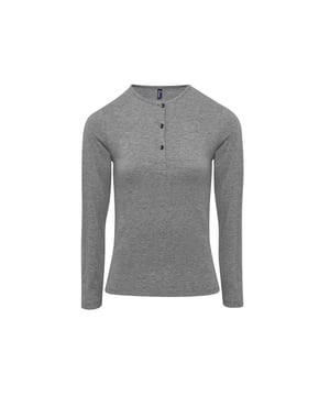 Langärmliges T-Shirt. Ärmel können aufgerollt und dann mit einem Knopf auf der Innenseite der Ärmel befestigt werden. Rundhalsausschnitt und Knopfleiste mit 3 Knöpfen. Doppelnähte am Bund und den Bündchen. Maschinenwaschbar bis 40 Grad. Material 82% Polyester, 14% Viskose, 4% Elastan, 190gsm. Größe (ca Brustumfang): XS(85cm), S(90cm), M(95cm), L(100cm), XL(105cm), 2XL(110cm).