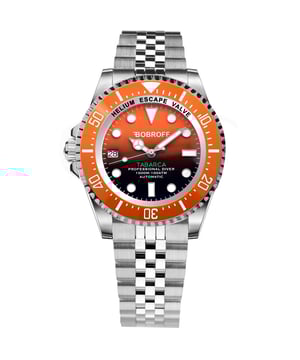 Bobroff BF0004ibnBFST - Reloj para hombre automático acero inoxidable• material: acero inoxidable• cristal: saphir• pulsera: acero inoxidable• correa: plata naranja• resistencia al agua: 1000 m (100 ATM)• tamaño de la caja: 44 mm