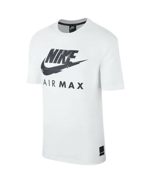 Nike Air Max NSW Mens Sports T Shirt Athletic Cut Jersey Cotton Gym Tee.
Standard fit drapes the body in all-day comfort.
Breathable fabric for all-day wear.
Screen-printed graphics at the front.
Classic crewneck is ribbed for durability.