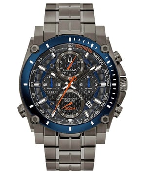Dit Bulova Heren horloge beschikt over een Quartz binnenwerk. De kast (45 mm mm) is vervaardigd uit RVS (Grijs) en heeft een Mineraalglas. De band is Grijs RVS. Dit horloge uit de Bulova Precisionist reeks is een mooi en tijdloos geschenk. Verras jezelf of iemand anders met dit cadeau. Bovendien geniet u hierbij van 2 jaar garantie tegen alle fabricagefouten.