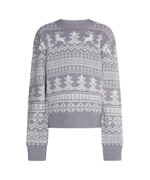 Da freut sich auch der Weihnachtsmann: Mit dem Statement Pullover von myMo KIDS holt ihr euch den Christmas-Spirit in den Kleiderschrank. Die feierlichen Motive, bestehend aus Tannenbäumen, Rentieren und Schneeflocken, bilden die zauberhafte Szenerie. Das Material: ein weiches, wärmendes Garn mit formstabilen Rippstrickbündchen.  Zur Seite fahren