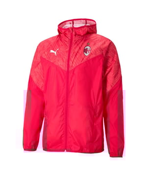 Puma AC Mailand 2020-21 Herren Rote Aufwärmjacke