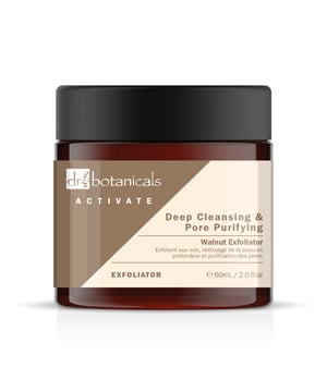 - Gentle and effective exfoliation for brighter skin
- Minimizes the appearance of pores
- Leaves skin dewy, glazed, and plumped

Dr Botanicals Activate Deep Cleansing And Pore Purifying Walnut Exfoliator is a clean beauty formula that combines the power of walnut shell powder, coffee seed extract, and grape seed oil to gently exfoliate and purify the skin. This organic and natural exfoliator brightens and smooths the skin's texture, while also minimizing the appearance of pores. It leaves the skin looking dewy, glazed, and plumped, while maintaining a healthy and calm complexion.