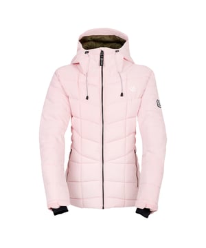 100% Recycled Polyester. Fabric: Stretch. Design: Logo, Quilted. Fabric Technology: Ared 15/30, Breathable, DWR Finish, Thermal, Waterproof. Cuff: Adjustable, Inner Stretch, Touch Fastening Tab. Chin Guard, Gel Grip, Goggle Stash With Lens Wipe, High Warmth, Inner Zip Guard, Scrim Back Panel, Snowskirt, Taped Seams. Neckline: Hooded, Standing Collar. Sleeve-Type: Long-Sleeved. Hood Features: Grown On Hood, Technical, Wired Peak. Pockets: Ski Pass Pocket, 2 Lower Pockets, Zip, 2 Internal Pockets, Stow Pocket, Mesh Lined. Fastening: Zip. Hem: Adjustable. Sustainability: Made from Recycled Materials. 6 UK: 30 in. 8 UK: 32 in. 10 UK: 34 in. 12 UK: 36 in. 14 UK: 38 in. 20 UK: 45 in. 18 UK: 43 in. 16 UK: 40 in.