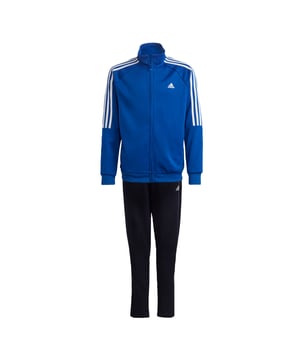Wake up your muscles before each match and wind down in style afterwards. This adidas track suit is made with AEROREADY to keep you feeling dry while you warm up on the sidelines. Ankle zips let you quickly drop a layer. Made with 100% recycled materials, this product represents just one of adidas' solutions to help end plastic waste.  - Regular fit - Full zip with stand-up collar - 100% polyester (recycled) - Moisture-absorbing AEROREADY - Top and bottom zip pockets - Ankle zips - Ribbed cuffs, hems and lower leg inserts - Elastic waist with drawcord  Shipped by adidas