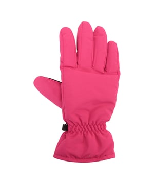 100% Polyester. Lining: Fleece, Soft. Cuff: Adjustable, Stretch. D-Ring, Glove Attachment, Gripped, Textured Palm. Fabric Technology: DWR Finish, High Warmth, Insulating, Snowproof.