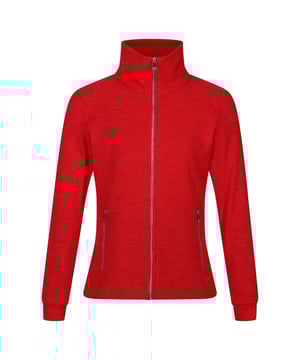 Material: Polyester. Fabric: Fleece, Marl. Design: Textured. 145gsm. Fabric Technology: Breathable, Durable. Sleeve-Type: Long-Sleeved. Neckline: Turn Down Collar. Pockets: 2 Side Pockets, Zip. Fastening: Full Zip. Sustainability: Made from Recycled Materials. 8 UK: 32 in. 10 UK: 34 in. 12 UK: 36 in. 14 UK: 38 in. 20 UK: 45 in. 18 UK: 43 in. 16 UK: 40 in.