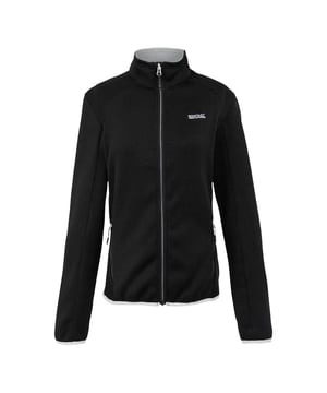 100% gerecycleerd polyester. Stof: Geborsteld, Brei-effect, Marl. Ontwerp: Logo, Textuur, Tweekleurig. 250gsm. Manchet: Elastiek. Mouwtype: Met lange mouwen. Halslijn: Staande Kraag. Zakken: 2 Zijzakken. Bevestiging: Volledige ritssluiting. Zoom: Elastisch. 8 UK: 32 in. 10 VK: 34 in. 12 VK: 36 in. 14 VK: 38 in. 20 VK: 45 in. 18 VK: 43 in. 16 VK: 40 in.