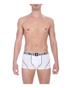 White Cotton Underwear
  Trunk Bi-pack
  Suitable for Men
Material: 95% Cotton 5% Elastane