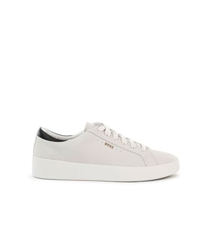 Zapatillas blancas Boss belwar tenn para hombre y suela de goma.